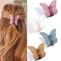 Canitor Butterfly Hair Clip 27 Hair Clips For Women Girls Matte Medium Hair Clips Butterfly Claw Clips For Thick Thin Hair