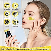 Go Ho Creamblendable Gold Face Paint 106 Ozwaterproof Gold Face Paint Stick For Halloween Cosplay Zombie Vampire Skeleton C