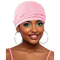 Beace Silk Satin Lined Pretied Turban Durag Head Wrap For Men Women Halo Turban Skull Cap Bonnet Hair Cover For Sleeping Pin