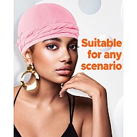 Beace Silk Satin Lined Pretied Turban Durag Head Wrap For Men Women Halo Turban Skull Cap Bonnet Hair Cover For Sleeping Pin