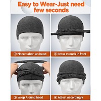 Beace Silk Satin Lined Pretied Turban Durag Head Wrap For Men Women Halo Turban Skull Cap Bonnet Hair Cover For Sleeping Pin