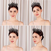 Tiara For Women Crystal Queen Crowns Rhinestone Princess Tiaras Royal Hair Accessories Perfect For Birthday Decorations Wedd