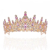 Tiara For Women Crystal Queen Crowns Rhinestone Princess Tiaras Royal Hair Accessories Perfect For Birthday Decorations Wedd