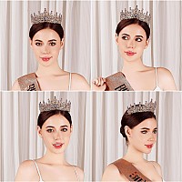 Tiara For Women Crystal Queen Crowns Rhinestone Princess Tiaras Royal Hair Accessories Perfect For Birthday Decorations Wedd