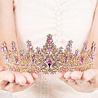 Tiara For Women Crystal Queen Crowns Rhinestone Princess Tiaras Royal Hair Accessories Perfect For Birthday Decorations Wedd