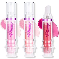 Erinde 3 Colors Lip Plumping Booster Spicy Lip Plumper Gloss Lip Plumping Oil Ultrahydrating Nourishing Plump And Pout Lip