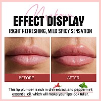 Erinde 3 Colors Lip Plumping Booster Spicy Lip Plumper Gloss Lip Plumping Oil Ultrahydrating Nourishing Plump And Pout Lip