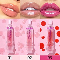 Erinde 3 Colors Lip Plumping Booster Spicy Lip Plumper Gloss Lip Plumping Oil Ultrahydrating Nourishing Plump And Pout Lip