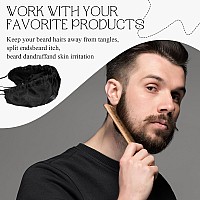 Eboot 3 Pieces Beard Caps Beard Bonnet For Men Beard Bandana Covers Adjustable Facial Guard Bonnet For Father Day Gifts18 X 8 I