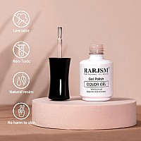 Rarjsm Gel Nail Polish Nude Pink Skin Tone Milky Pink Gel Nail Polish 15Ml 1 Piece Neutral Skin Color Soak Off Uv Led Cured Nail