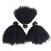 Mongolian Afro Kinky Curly Human Hair Bundles 22 22 22 Inch Afro Kinky Human Hair Bundles For Black Women 100 Unprocessed Vir