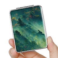 Dcdcee Pocket Mirror Small Travel Mirror With Magnification Portable Doublesided Magnifying Cosmetic Mirror For Daily Forest