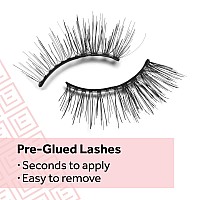 Eylure Press On Preglued False Eyelashes Light Wispy Accent Lash No 003 Twin Pack