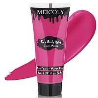 Meicoly Cream Dark Hot Pink Face Body Paint237Oz Large Tube Water Based Full Body Paint For Adults And Childrenprofessional F