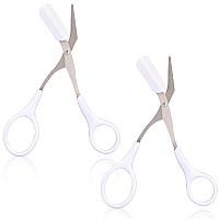 Eyebrow Scissors With Comb Precision Eyebrow Trimmer Scissors Eyebrow Trimming Scissors With Comb Nonslip Finger Grips Hair Rem