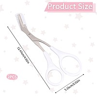 Eyebrow Scissors With Comb Precision Eyebrow Trimmer Scissors Eyebrow Trimming Scissors With Comb Nonslip Finger Grips Hair Rem