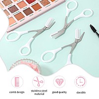 Eyebrow Scissors With Comb Precision Eyebrow Trimmer Scissors Eyebrow Trimming Scissors With Comb Nonslip Finger Grips Hair Rem