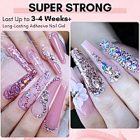 Makartt Nail Rhinestone Glue Gel Nail Glue For Rhinestones For 3D Nails Super Strong Rhinestone Glue For Valentines Day Nail A