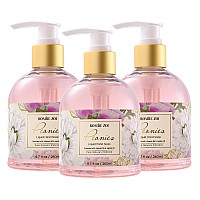 Romiie Zoi Liquid Hand Soap With Gift Box Peonies 260Ml 87 Floz Pack Of 3