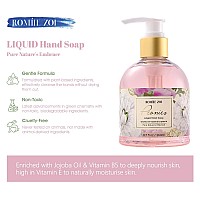 Romiie Zoi Liquid Hand Soap With Gift Box Peonies 260Ml 87 Floz Pack Of 3