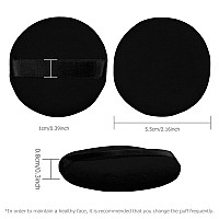 Flytianmy 9Pcs Powder Puffs 216 Inch Round Face Makeup Puff For Body Loose Powder Beauty Makeup Tool Blacknudepink