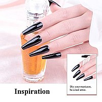 Imtiti Gel Nail Polish1 Pcs 15Ml Black Color Gel Polish Soak Off Led Longlasting Nail Gel Polish Diy Nail Art Starter Manicur