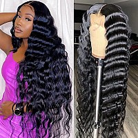 13X4 Loose Deep Wave Curly Lace Front Wigs Human Hair Pre Plucked With Baby Hair 180 Density Curly Lace Front Wig Human Hair 10