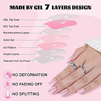 10 Packs 240Pcs Press On Nails Short Kit Press On Nails Square Packs Acrylic Glue On Nails With Nail Glue 12 Sizes Glossy