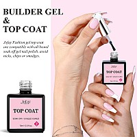 French Soft Gel Nail Tips Kit Jofay Fashion Spring Pink French Tip Press On Nails 240Pcs Medium Coffin Fake Nails Natural Pre