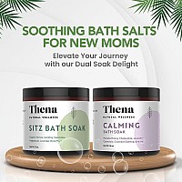 Thena Organic Sitz Bath Soak Calming Soak Bundle 100 Natural Gentle With Colloidal Oatmeal Manuka Honey Soothe Dry Skin N