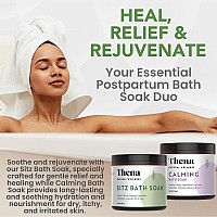 Thena Organic Sitz Bath Soak Calming Soak Bundle 100 Natural Gentle With Colloidal Oatmeal Manuka Honey Soothe Dry Skin N