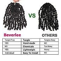 Beverlee 20 Inch Pre Twisted Butterfly Locs Crochet Hair 6 Packs Ombre Blonde Distressed Butterfly Twist Locs Hair Prelooped Me