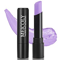 Meicoly Light Purple Face Paint Stickcream Lavender Body Paint Sticksweatproof Pale Purple Eye Black For Sports Footballbaseb