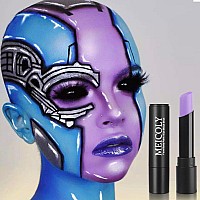 Meicoly Light Purple Face Paint Stickcream Lavender Body Paint Sticksweatproof Pale Purple Eye Black For Sports Footballbaseb