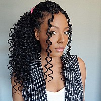 Zrq Gogo Curl Crochet Hair 14 Inch Beach Curl Crochet Hair Natural Hairstyles 8 Packs Water Wave Deep Twist Crochet Hair For Wom