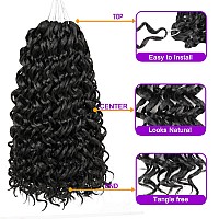 Zrq Gogo Curl Crochet Hair 14 Inch Beach Curl Crochet Hair Natural Hairstyles 8 Packs Water Wave Deep Twist Crochet Hair For Wom