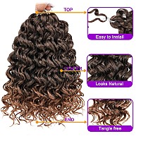 Zrq Gogo Curl Crochet Hair 10 Inch Short Curly Crochet Hair T30 For Women Natural Beach Curl Water Wave Curly Crochet Braids Hai