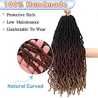 Soft Locs 26 Inch 7 Packs Ombre Crochet Hair Pre Looped Faux Locs Crochet Hair For Black Women Butterfly Locs Hair Nu Goddess Br