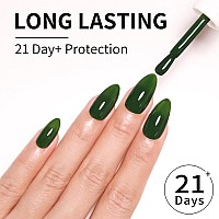 Firedeep Emerald Dark Green Gel Nail Polish 054 Fl Oz Large Bottle Uvled Soak Off Deep Green Gel Polish For Autumn And Winter