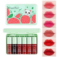 Sulily 6 Colors Lip Glosskorean Waterproof Lip Tint Stain Moisturizing Natural Mini Liquid Lipstickmultiuse Lip And Cheek Tin