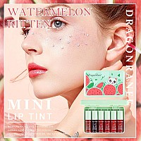 Sulily 6 Colors Lip Glosskorean Waterproof Lip Tint Stain Moisturizing Natural Mini Liquid Lipstickmultiuse Lip And Cheek Tin