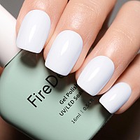 Firedeep White Gel Nail Polish 054 Fl Oz Large Bottle Pure White Gel Polish Longwear Glossy Shine Essential Nail Gel Salon Ma