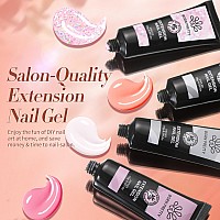 Born Pretty Poly Nail Extension Gel Kit12 Colors Poly Nails Gel Kit Nude Clear Jelly Pink All In One Kit Builder Glue Gel With