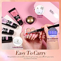 Born Pretty Poly Nail Extension Gel Kit12 Colors Poly Nails Gel Kit Nude Clear Jelly Pink All In One Kit Builder Glue Gel With