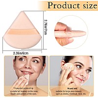 Pimoys 6 Pieces Powder Puff Triangle Makeup Powder Puffs For Face Powder Setting Powder Cosmetic Foundation Blending Sponge Beau