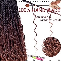 Beverlee 24 Inch Boho Box Braids 8 Packs Goddess Box Braids Crochet Hair Bohemian Hippie Braids Braiding Hair Box Braids With Cu