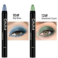 Evpct 2Pcs Cream Eyeshadow Sticks Set For Eyes Sky Blue Greenish Cyan Shimmer Eye Crayon Shadow Brightener Stick Pencil Pen Bu