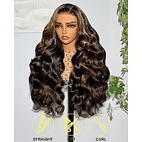 Arabella 5X6 Ready To Go Glueless Wigs Human Hair 1B30 Highlight Lace Front Wig Human Hair 210 Density Pre Cut Glueless Wigs H