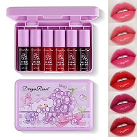 6Colors Lip Tint Stain Mini Liquid Lipsticklip Stain Long Lasting Waterproof Korean Lip Glossnatural Lip Tint Plumping Lip Moi