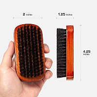 Red By Kiss Beard Brush With 100 Natural Boar Bristles For Men Premium Wooden Brush Beards Mustaches Grooming Shaving Comb T